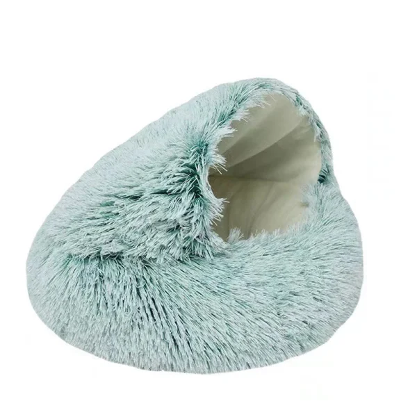 Cat Bed Pet Mattress Warm Soft Plush Pet Bed with Cover Round  Cat Dog  Sleeping Nest Cave for Small Dogs kitten - Image 9