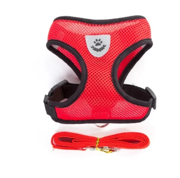 Cat Dog Harness with Lead Leash Adjustable Vest Polyester Mesh Breathable Harnesses Reflective sti for Small Dog Cat accessories - Image 10