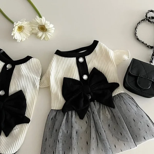 Dog Princess Dress Cute Pet Dog Mesh Dress Kitten Puppy Pet Skirt Summer Dog Dress Bow Lace Korean Poodle Chihuahua Dog Clothes - Image 16