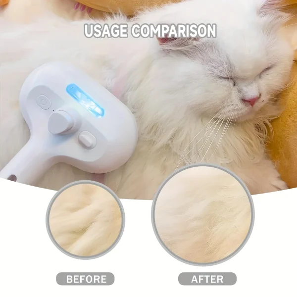 Pet Spray Hair Comb Pet Hair Remover Cleaning Brush Cats Grooming Dog Accessories Tools Dematting Water Mist Humidifier Comb - Image 2