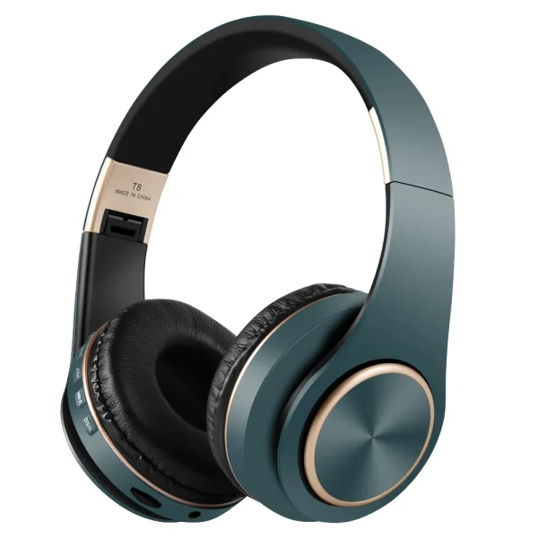 T8 Earphones Bluetooth Wireless Gaming Headphones for Pc Audio Headset Sale Collapsible Over-ear With Cable and Mic Hearing Aids - Image 11