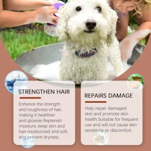 Dog Shampoo And Conditioner Shampoo Liquid Long-Lasting Nourishing Mild Dog Shampoo And Conditioner Pet Friendly Moisturizing