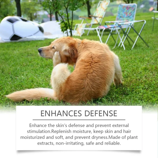 Dog Shampoo Conditioner Moisturizing for Sensitive Skin PH Balanced Anti Itching Flea Killer Dirt Mite Removal Pet Cleaning Foam - Image 4