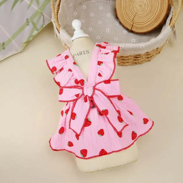Dog Princess Dress Cute Pet Dog Mesh Dress Kitten Puppy Pet Skirt Summer Dog Dress Bow Lace Korean Poodle Chihuahua Dog Clothes - Image 15
