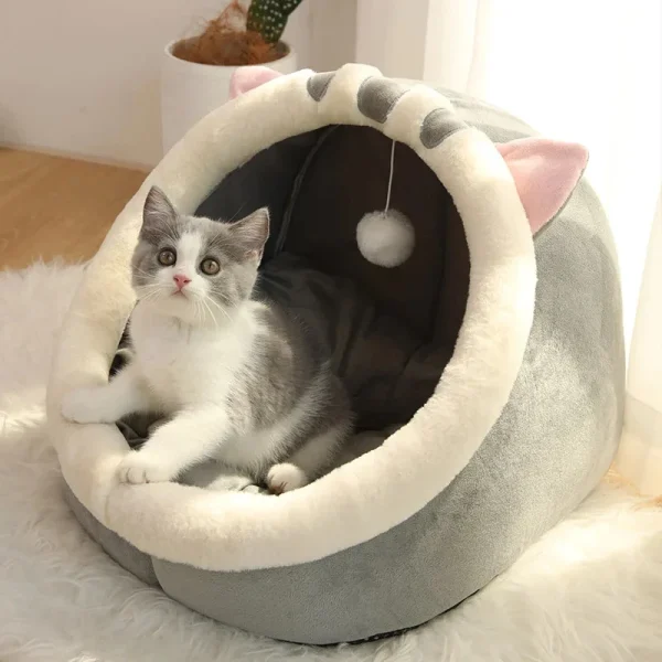 Washable pet lounger cushions, cat mat beds, warm and soft baskets, cozy warm cat kennels, house tents, small pet dogs, winter - Image 3