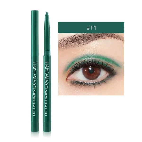 Matte Colorful Eye Liner Pen Cream 20 Colors Eyeliner Gel Pencils Option Easy To Wear Make Up Cosmetics White Yellow Blue Purple - Image 22