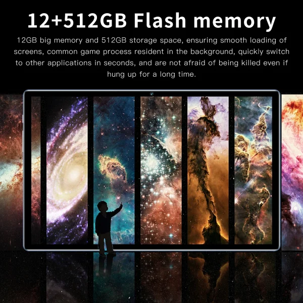 2025 Android 12.0 Tablet PC 10.1 Inch 12GB RAM 512GB ROM WIFI GPS 4G LTE Phone Tablet Gifts Tablet - Image 4