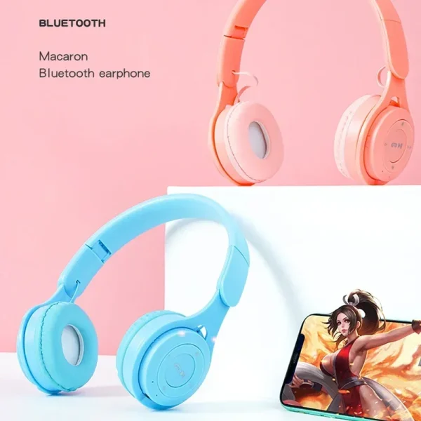 Bluetooth Headset 5.0 Bluetooth Headset Folding Wireless Sports Earphone Gaming Headsets Over-ear Headphones for Android ios - Image 2