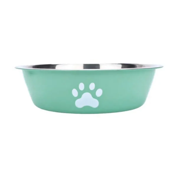 Large Capacity Stainless Steel Dog Bowl Non-slip Bilayer Dog Water Bowl Pet Feeders Cat Paw Pattern Cat Feeding Bowl Home - Image 8