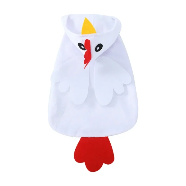 Yellow Chicken Pet Clothes Dogs Cosplay Costume Soft Winter Warm Puppy Overalls Fleece Cat Coat Jacket Funny Pets Hoodies - Image 7