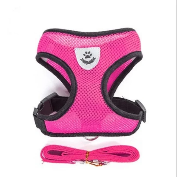 Cat Dog Harness with Lead Leash Adjustable Vest Polyester Mesh Breathable Harnesses Reflective sti for Small Dog Cat accessories - Image 13