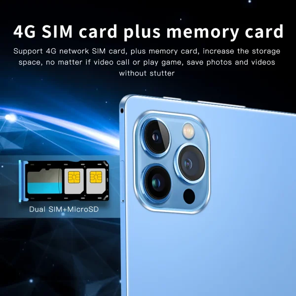 2025 Android 12.0 Tablet PC 10.1 Inch 12GB RAM 512GB ROM WIFI GPS 4G LTE Phone Tablet Gifts Tablet - Image 3