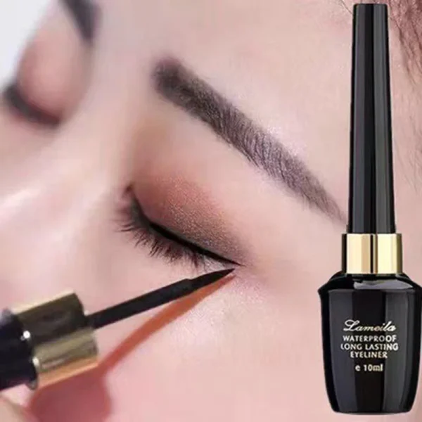 Long-lasting hard-tipped gel eye ultra-fine waterproof black liquid eyeliner pen - Image 3