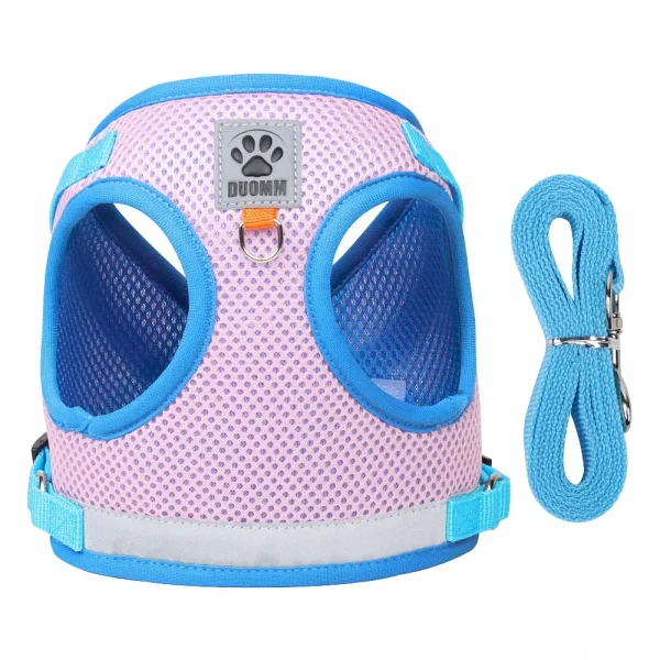 Cat Harness with Leash Set Breathable Summer Mesh Cats Dogs Harness Vest Reflective Pet Cat Chest Straps Kitten Small Dog - Image 8