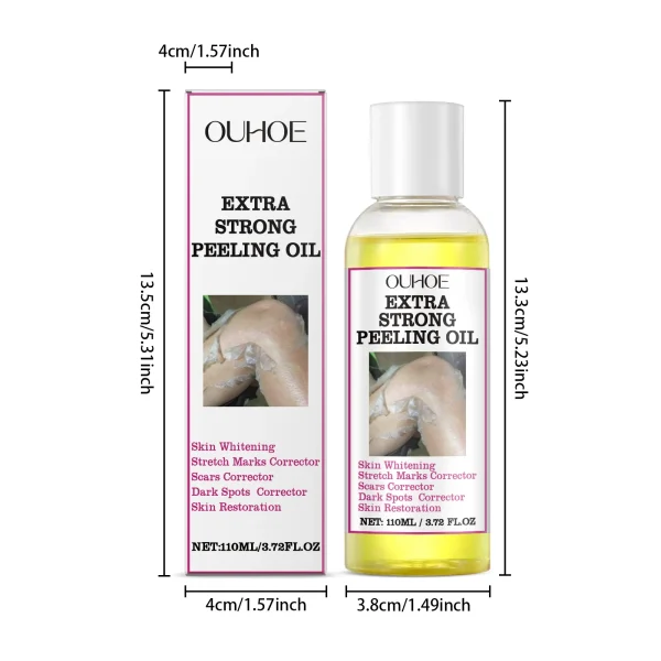 30/110ml Skin Peeling Oil Super Strength Body Peeling Oil Brightening Skin Tone Moisturizing Skin Care Exfoliating Yellow Oil - Image 6