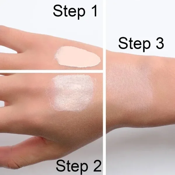 4 in 1 Foundation Liquid Hydrating Medium Full Coverage Concealer SPF 50+ Longwearing Waterproof Foundation Natural Face Makeup - Image 6