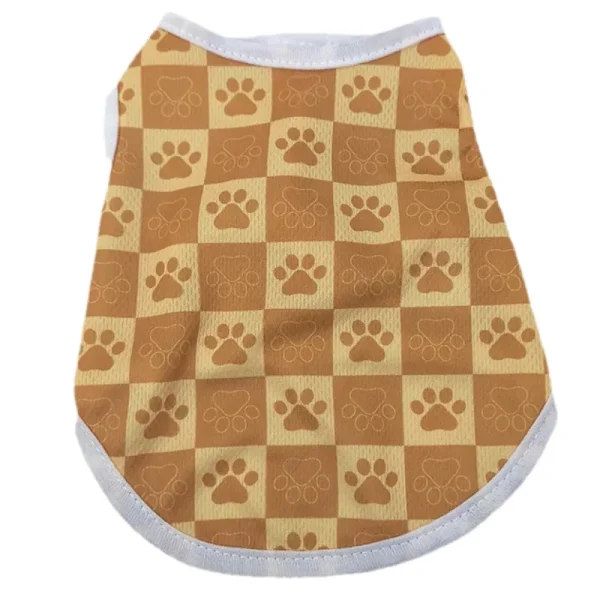 Summer Cat Vest T-shirt Mesh Breathable Paw Print Sphynx Clothes For Small Medium Dog Cats Kitten Puppy Costume Pug Pet Coat - Image 9