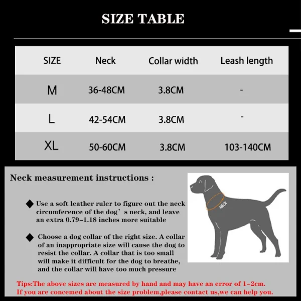 Pet Dog Collar Leash Set Nylon Material Durable Dog Collar Reflective Leash Pet Tactical Training Dog Collar Large Dog Leash Set - Image 5