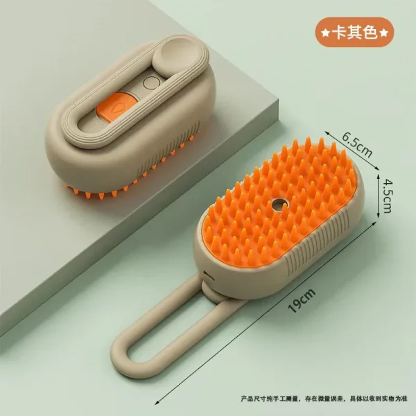 Cat Dog Steamy Brush Steam Brush Electric Sprayer for Massage Pet Grooming Tool Shedding 3 in 1 Electric Sprays Massage Combs - Image 9