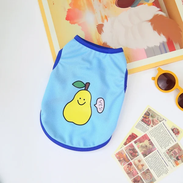 Sweet Fruit Puppy Dog  Sleeveless Clothes Summer Pet Vest for Small Dogs Yorkshire Schnauzer Beagle Cat Shirts mascotas Clothing - Image 10