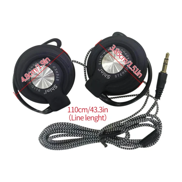 Q170 Universal 3.5mm Wired Headphones HIFI Heavy Bass Headset Over-ear Adjustable Ear Hook Earphones Music Earphone - Image 6