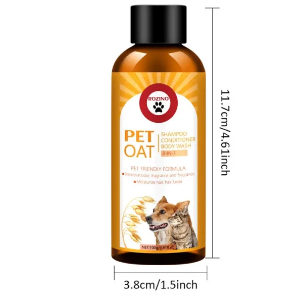 Pet Shampoo and Conditioner 3 in 1 Plant Based Organic Sulfate Free Soap Free Tear Free Moisturizer for Pets Cats and Dogs - Image 2