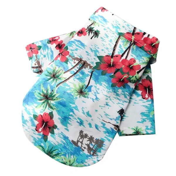 Pet Cat T-Shirts Hawaiian Beach Style Thin Breathable Summer Dog Clothes for Small Dogs Chihuahua Yorkies Poodle Puppy Cat Vest - Image 9