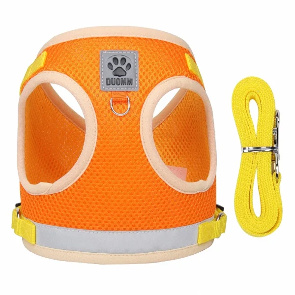 Cat Harness with Leash Set Breathable Summer Mesh Cats Dogs Harness Vest Reflective Pet Cat Chest Straps Kitten Small Dog - Image 9