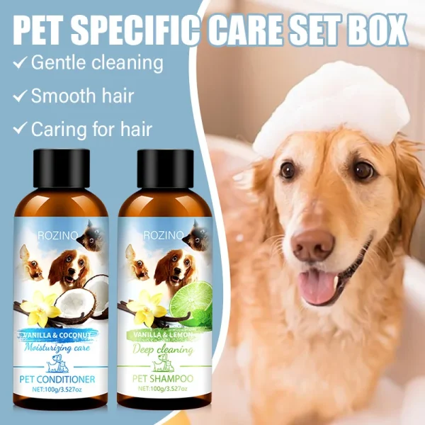 Pet Shower Gel and Conditioner Combo Pack, Perfect Clean Shampoo and Conditioner, Chemical Free, for Pets Cats and Dogs - Image 3