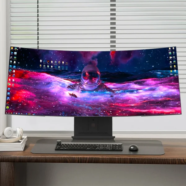 34 inch Curved All In One PC 4K HD Fish Screen All In One Computer16GB RAM Adjustable Office Computer - Image 6