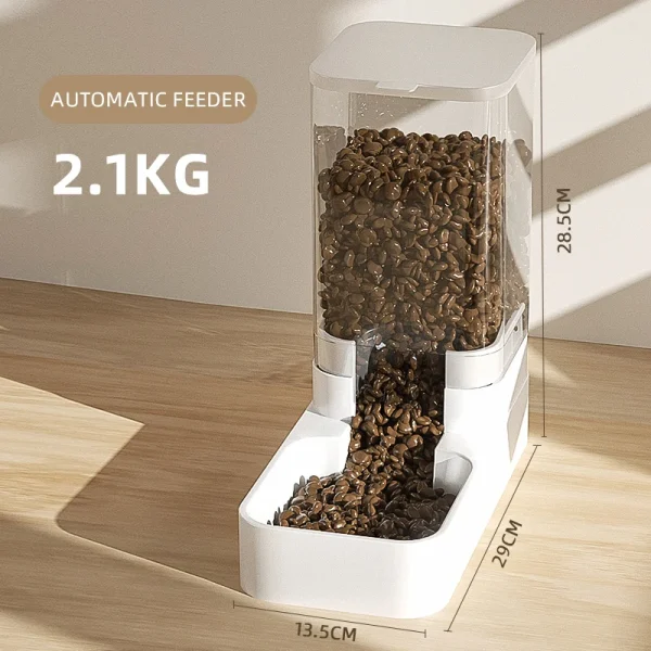 HOOPET Dog Feeder Cat Automatic Feeding Water Bowl Transparent Pet Food Storage Dispenser Container Puppy Kitten Accessories - Image 7