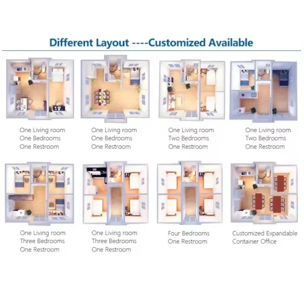 Expandable Container House Folding Sunroom Garden Rooms Sheds Container House Mobile Home Living Villa Activity Room Features - Image 6