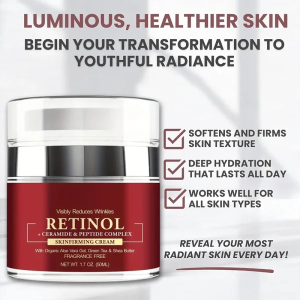 Instant Retinol Cream Wrinkle Remover Firming Lifting Anti Aging Fade Fine Lines Moisturizing Whitening Korea Repair Skin Care - Image 4