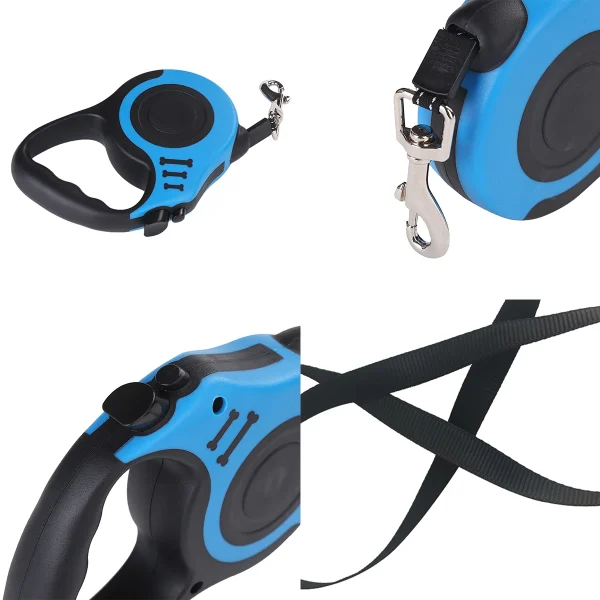 Colorful Dog Retractable Leash 3/5m Pet Nylon Traction Rope Outdoor Adjustable Roulette Leashes for Small Medium Dogs Cats - Image 2