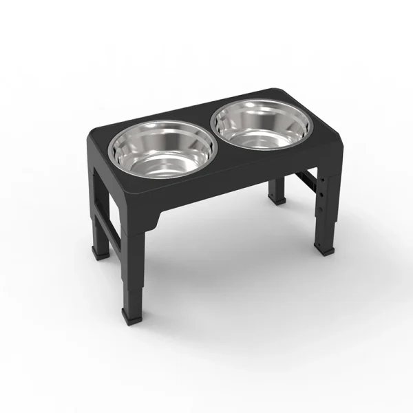 BOOTEELY Elevated Dog Feeder Bowls Adjustable Raised Stand with Double Stainless Steel Food Water Bowls Small Medium Large Dogs - Image 6