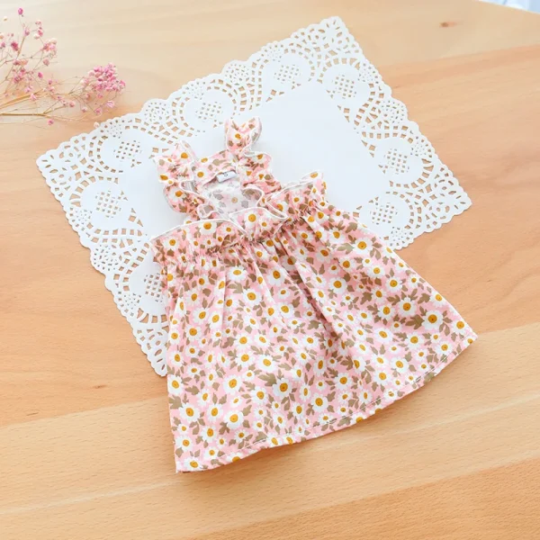 Summer Cotton Sphynx Cat Suspender Skirt Love Flower Pet Princess Dresses for Cats Gotas Katten Kedi Dog Dress mascotas Clothes - Image 13