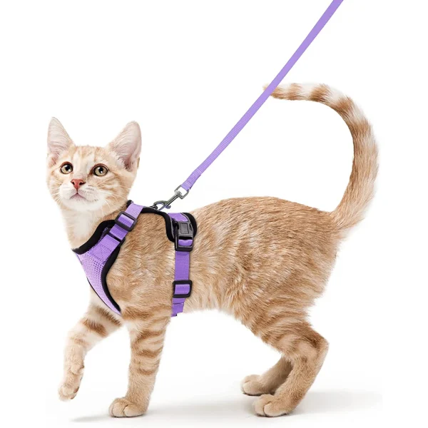 Cat Harness and Leash for Walking, Escape Proof Soft Adjustable Vest Harnesses for Cats, EasyControl - Image 11