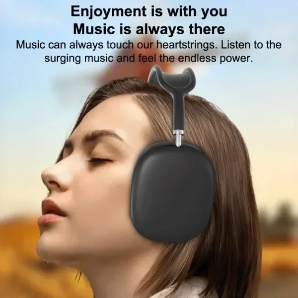 New P9Pro Max Wireless Bluetooth Headphones Noise Cancelling Mic Over Ear Sports Gaming With TF Card Slot Headset Earphone - Image 5