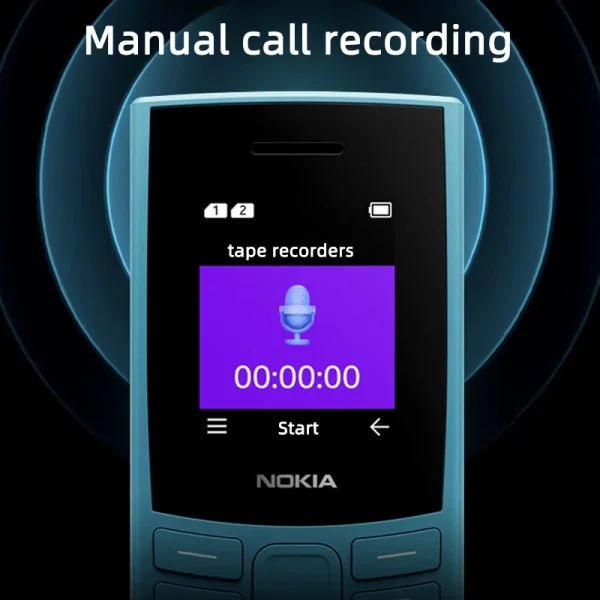 Original Nokia 105 4G 2023 Feature Phone Dual SIM Bluetooth 5.0 1450mAh Battery FM Radio Call Recording with Hebrew Keyboard - Image 6