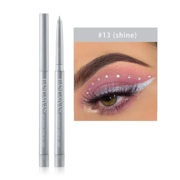 Matte Colorful Eye Liner Pen Cream 20 Colors Eyeliner Gel Pencils Option Easy To Wear Make Up Cosmetics White Yellow Blue Purple - Image 20
