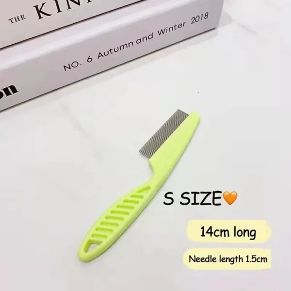 1/2pc Pet Hair Shedding Comb Stainless Steel Flea Comb for Cat Dog Pet Comfort Flea Hair Grooming Comb Dog Brush Grooming Tools - Image 3