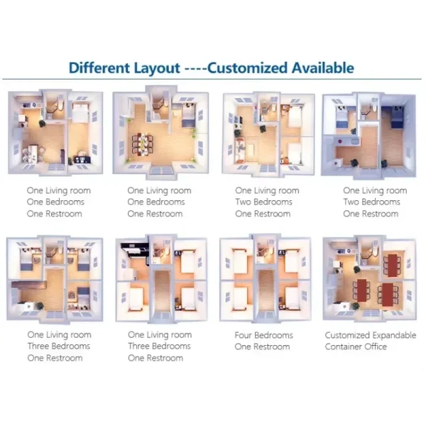 Expandable Container Houses on Trailer 40 Foot Container House Prefabricated Tiny Home on Wheels Ready To Ship - Image 6