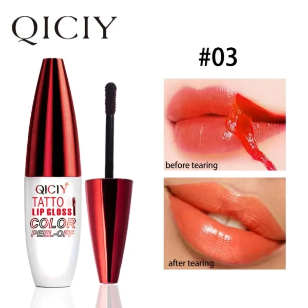 4 Color Liquid Peel-off Lip Gloss Waterproof Long-lasting Matte Lipstick Non-stick Cup Makeup Moisturizing Lip Tattoo Pigment - Image 7
