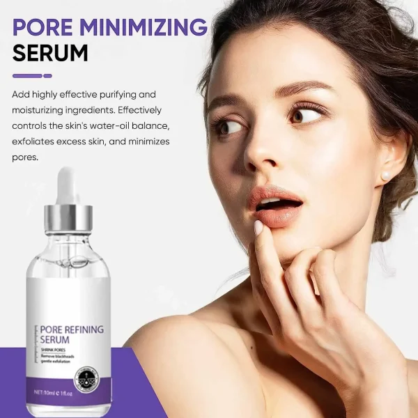Pore Shrinking Serum Face Removing Large Pores Tightening Repairing Facial Pore Minimizing Essence Skin Care Beauty Firm skin - Image 2