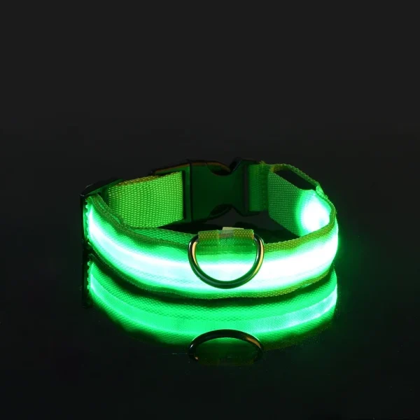 Dog Collar Nylon LED Night Safety Flashing Glow In The Dark Pet Dog Leash pet Dogs Luminous Fluorescent  dog accessories collar - Image 10