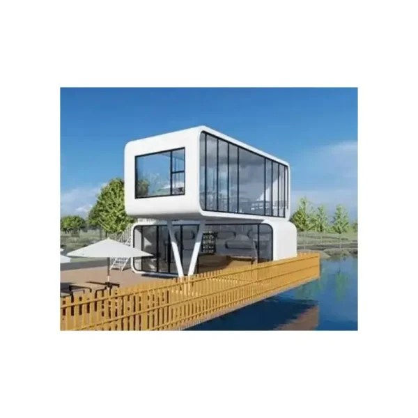 20ft 40ft Outdoor Hotel Modern Extendable Popular Prefab House Tiny House Mobile Office Apple Cabin - Image 2