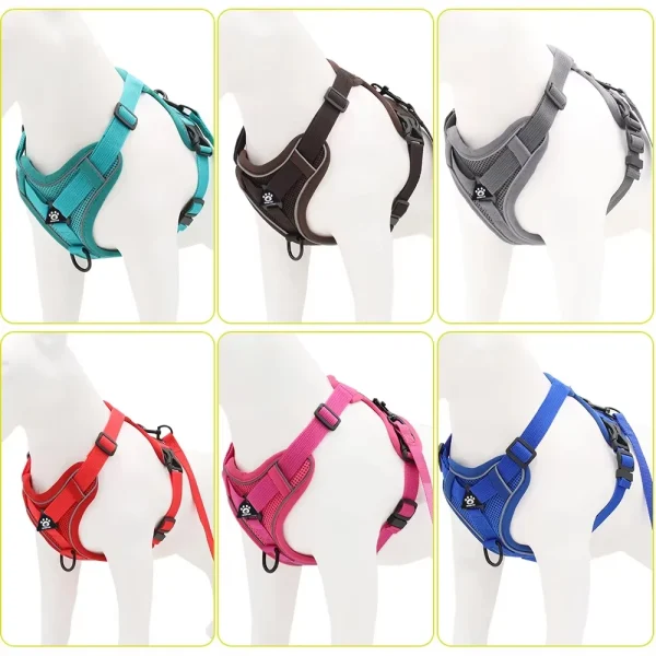 Cat Harness and Leash Set Escape Proof For Small Medium Dog Cat Breathable Reflective Adjustable Kitten Chest Strap Pet Supplies - Image 6