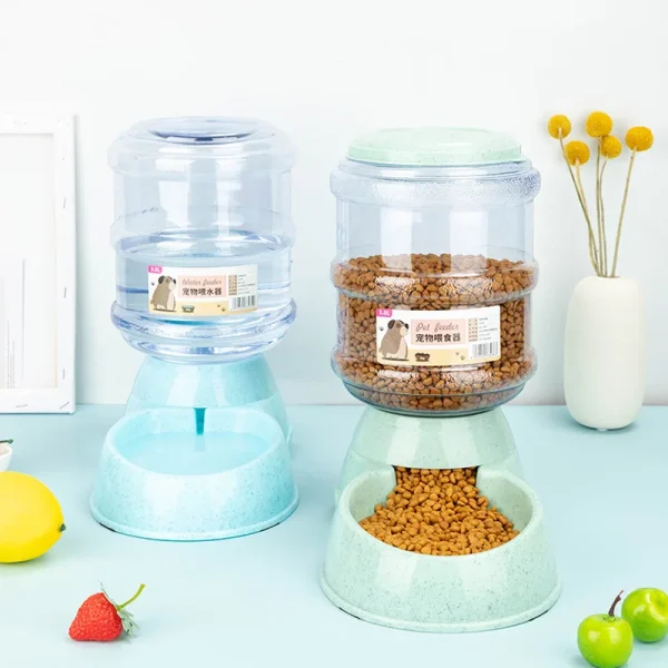 Large Capacity Pet Feeder Bowls Small Dog Food Bowl Automatic Water Dispenser Cat Bowls Pets Feeding Bowls Drink Water Bowl - Image 2