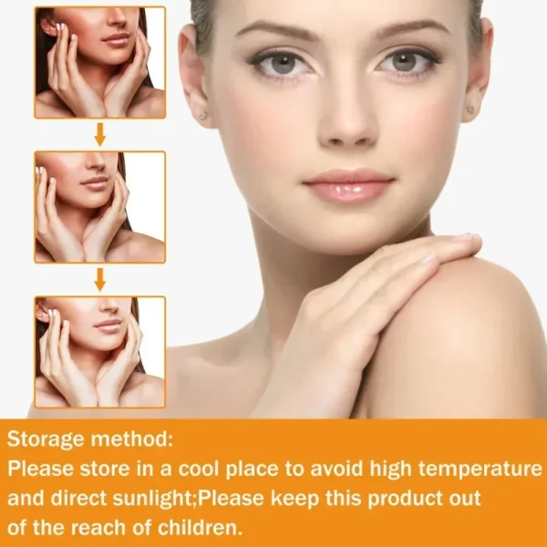 Vitamin C Whitening Face Serum Hyaluronic Remover  Acid Lightens Black Spot Sunburn Anti-oxidation Korean Skincare Products - Image 2