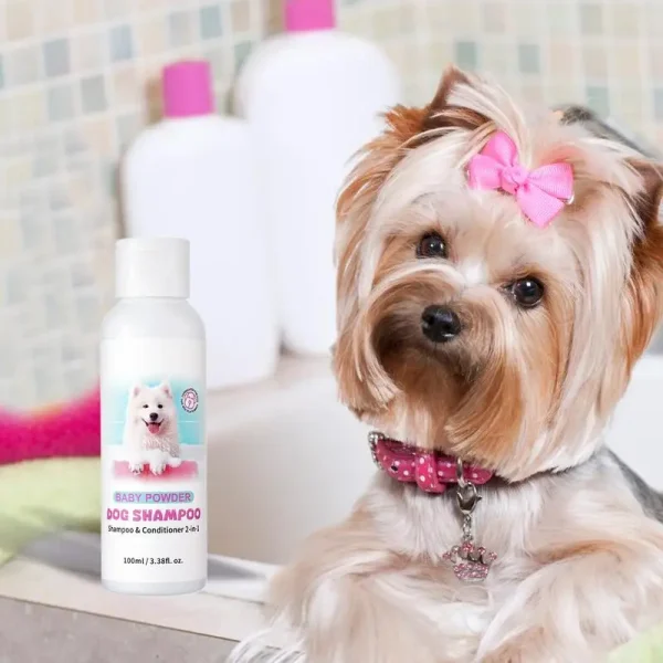 Shampoo And Conditioner For Dogs 100ml Puppy 2 In 1 Deep Cleansing Shampoo And Conditioner Long-Lasting Fragrance Rich And - Image 6